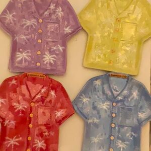 Jamaica, Joe shirt dessert plates set of 4